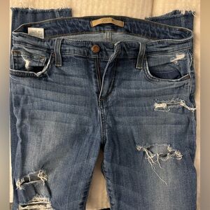 Distressed/ripped Joe’s jeans: size 28 skinny ankle